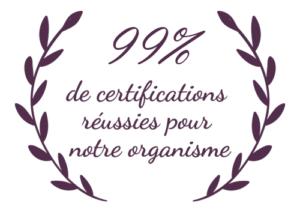 99% de certifications réussies pour notre organisme