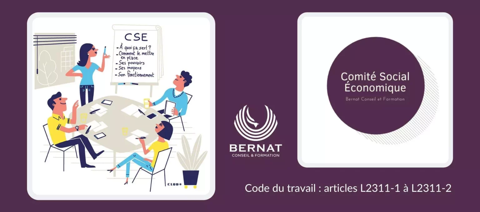 infographie sur la formation CSE chez Bernat conseil et formation