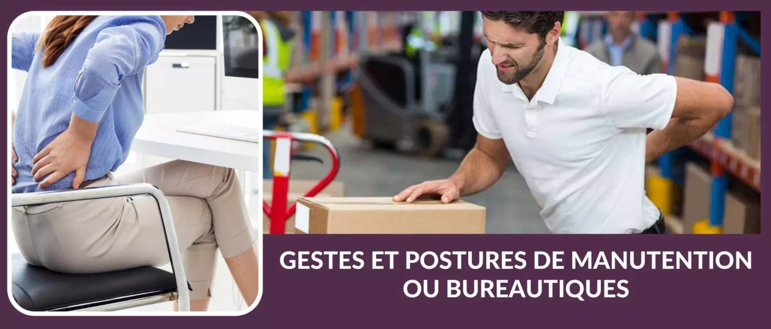 photo de personnes en mauvaise position pour la formation gestes et postures