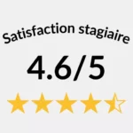 L'indice de satisfaction des stagiaires de Bernat Conseil et Formation de 4.6 étoiles sur 5