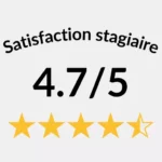 L'indice de satisfaction des stagiaires de Bernat Conseil et Formation de 4.7 étoiles sur 5