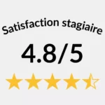 L'indice de satisfaction des stagiaires de Bernat Conseil et Formation de 4.8 étoiles sur 5